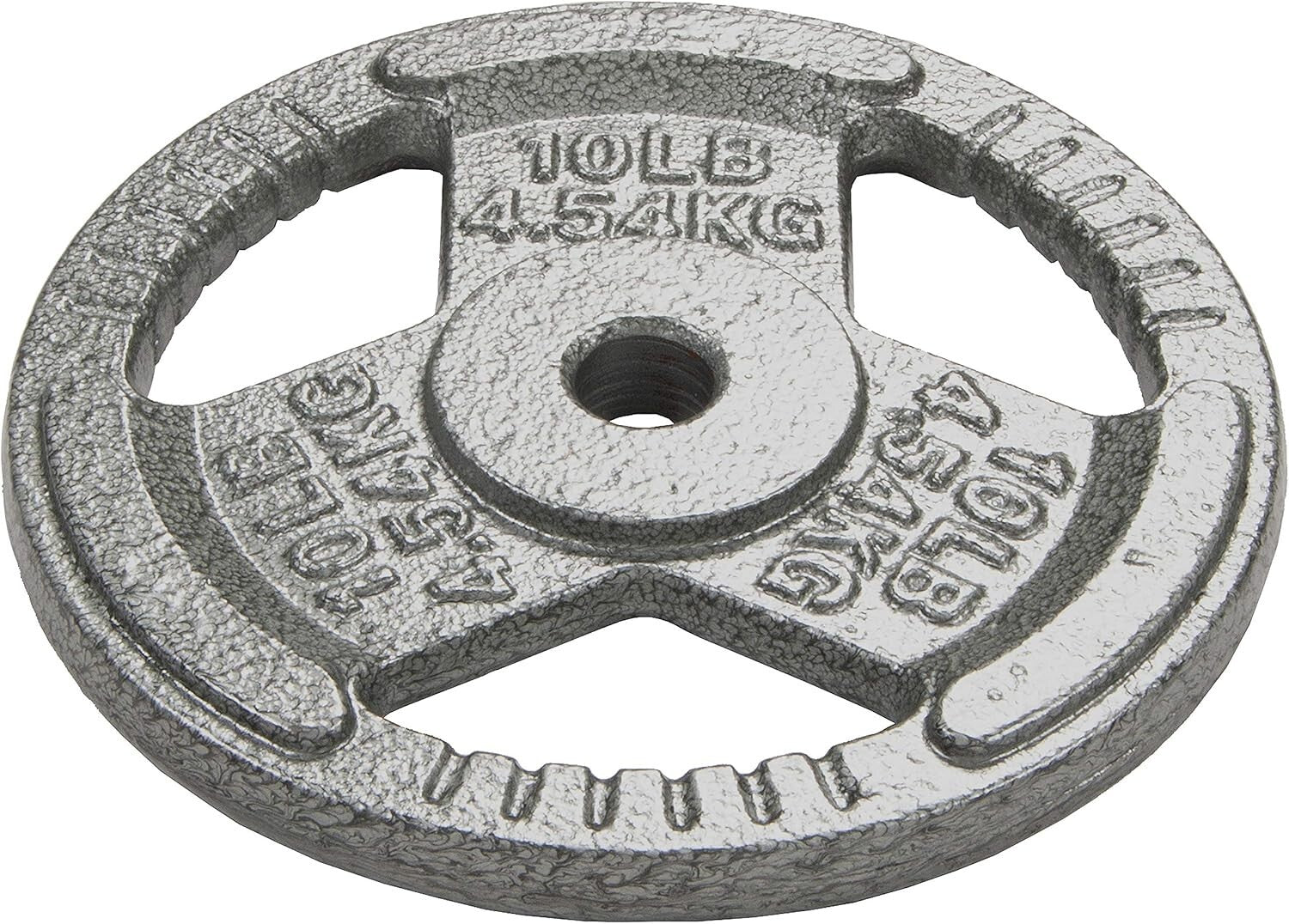 Durable Cast Iron Olympic Weight Plates - 10lbs Set of 4 for Strength Training