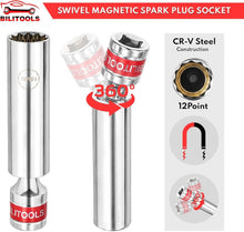 Load image into Gallery viewer, Comprehensive 9-Piece Spark Plug Tool Set with Magnetic Swivel and Torque Wrench
