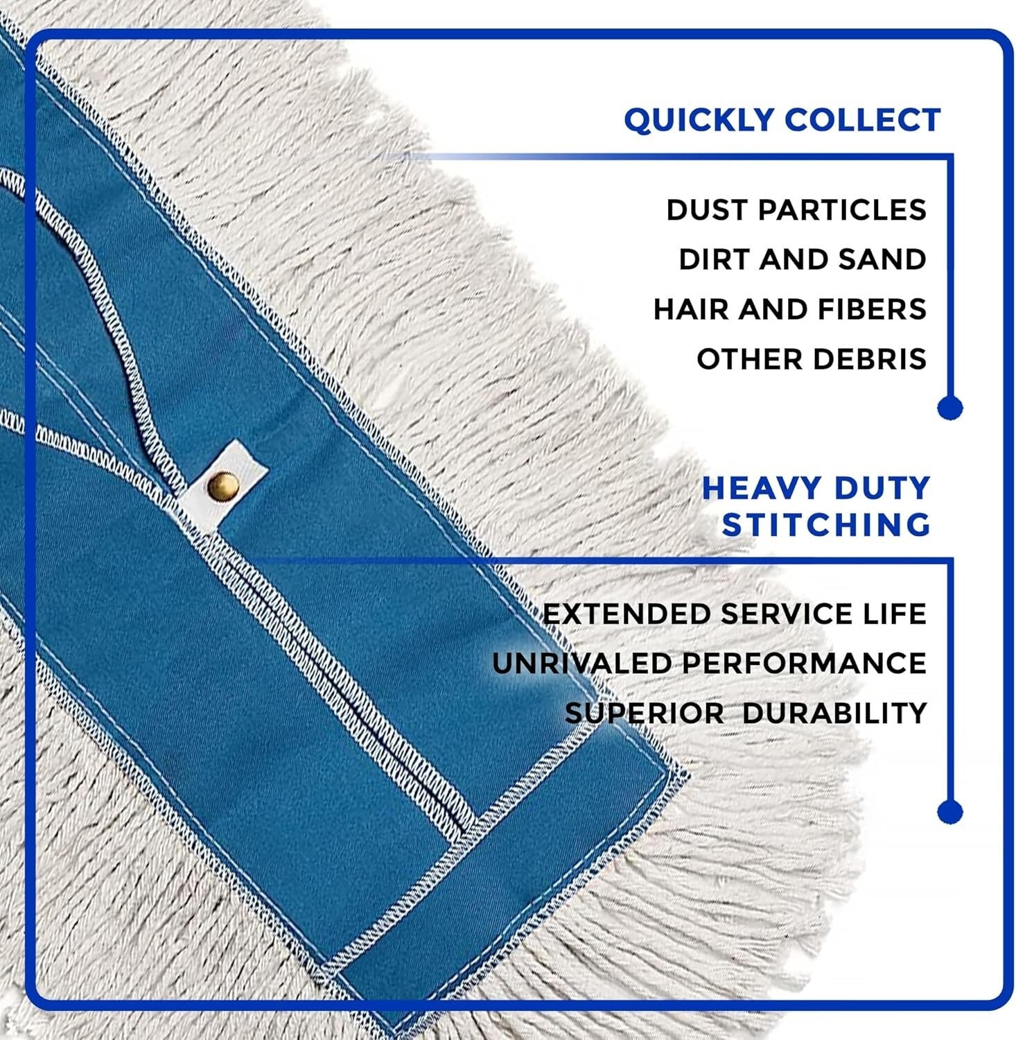 Effortless 24" Mop Kit for Industrial and Residential Hardwood Floor Cleaning