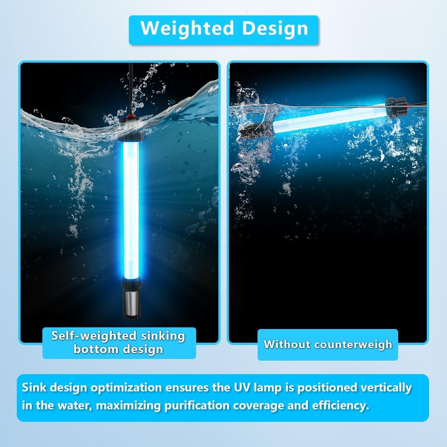 Premium 32W UV-C Light with 17FT Cable for Clear Pools & Aquatic Spaces