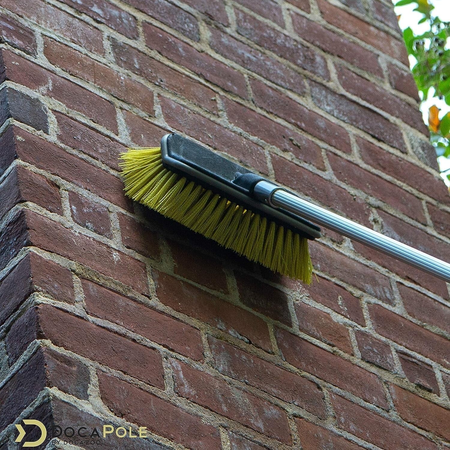 DOCA 6-24 Ft Scrub Brush & Extension Pole - Versatile Outdoor Cleaning Solution