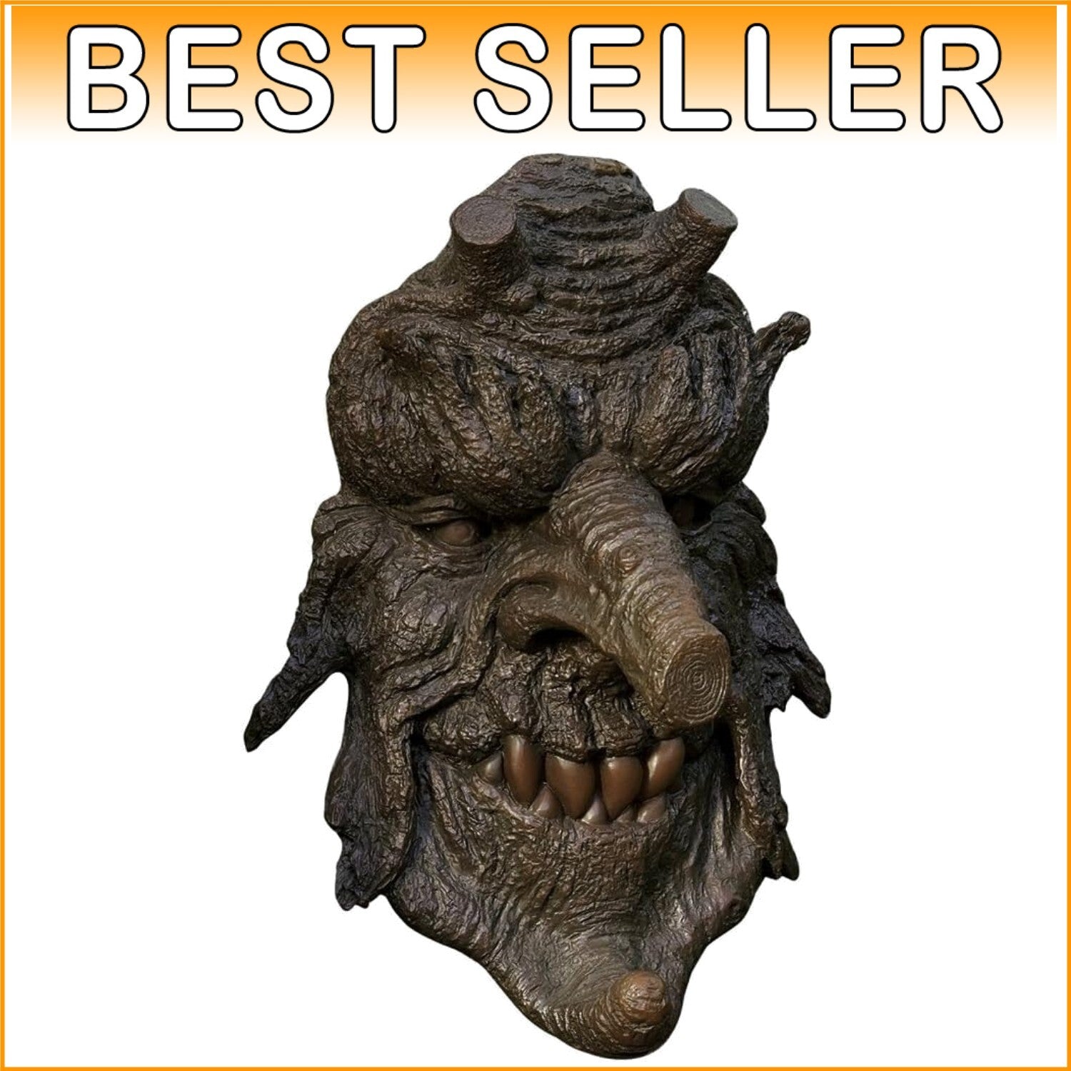 Detailed Greenman Tree Face Sculpture with UV Resistant Finish for Outdoor Charm
