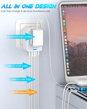 Load image into Gallery viewer, Multi-Device PD 35W Travel Adapter - Safe &amp; Efficient International Charging