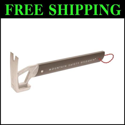 Durable Grey Camping Hammer with Integrated Bottle Opener for Solo Adventurers