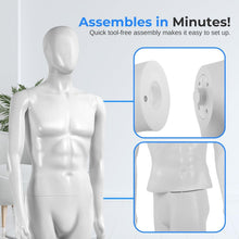 Load image into Gallery viewer, Sturdy 73-Inch Male Mannequin with Adjustable Design for Eye-Catching Displays
