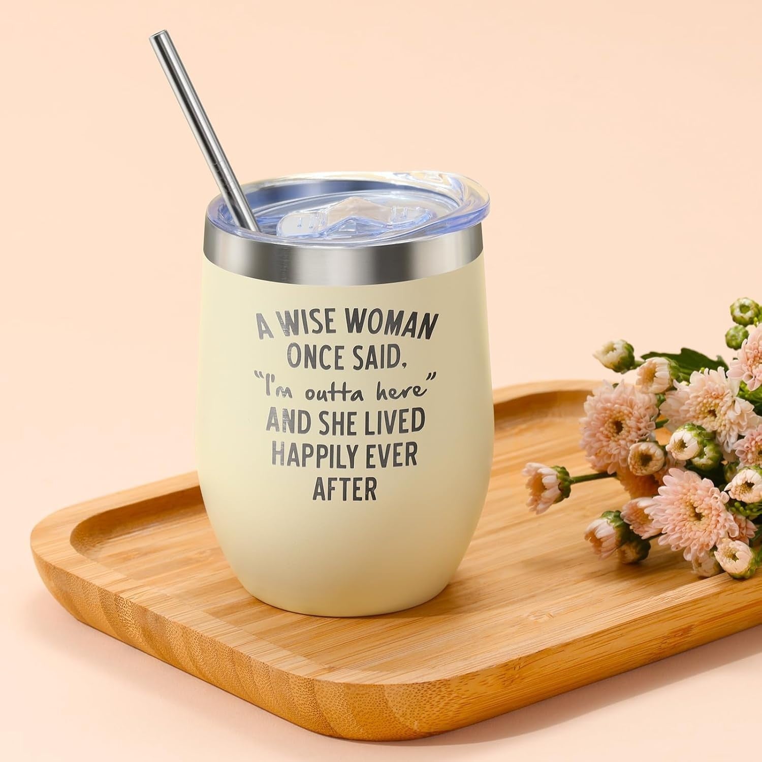 2025 Retirement Gifts for Her: Elegant Wine Tumblers & Relaxation Spa Set