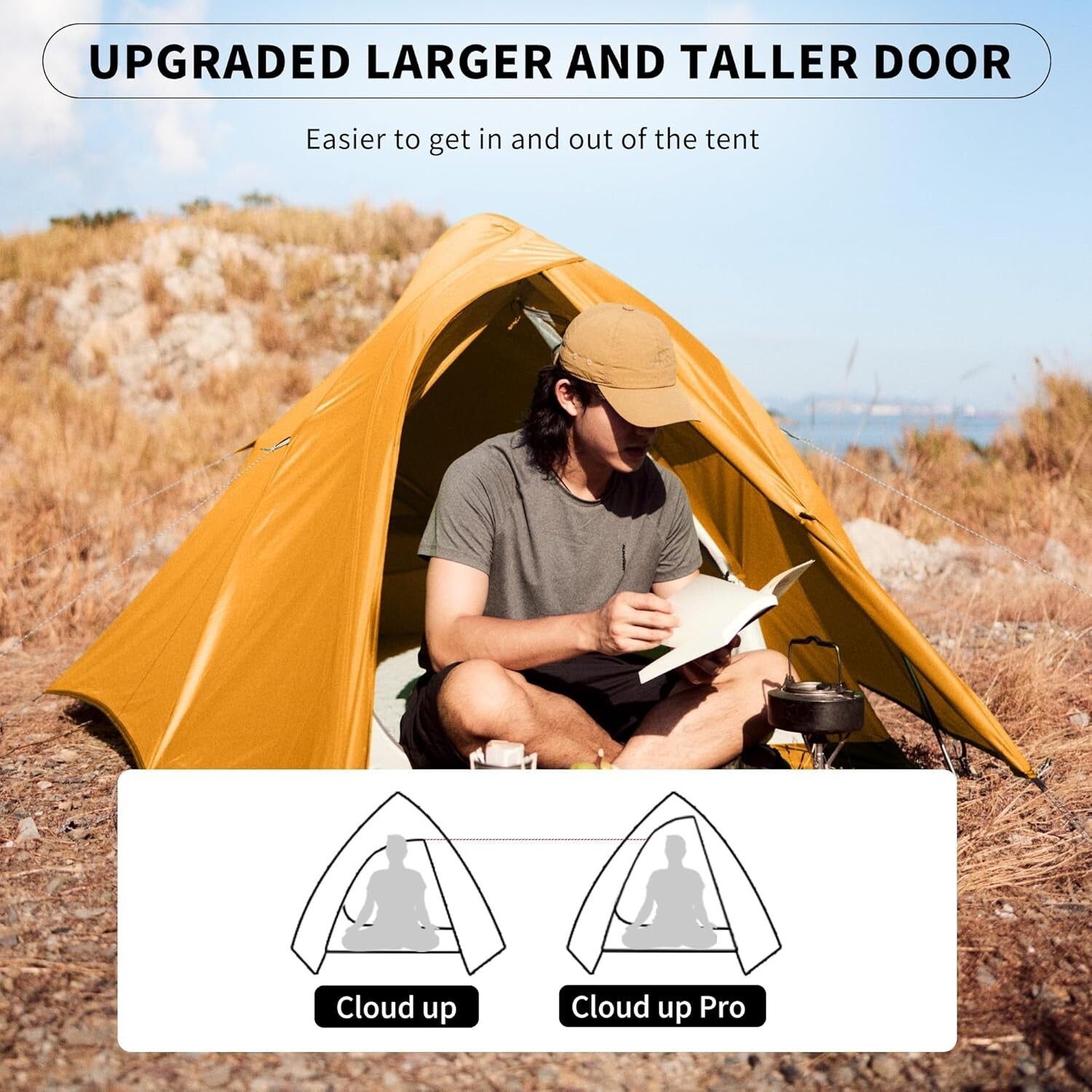 Lightweight 2 Person Tent with High Ventilation - Perfect for Hiking and Camping