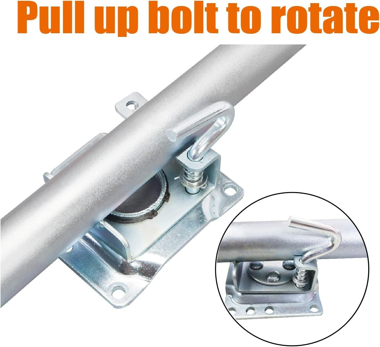 Corrosion-Resistant Trailer Jack with Smooth Cranking - 1000 Lbs Load Capacity