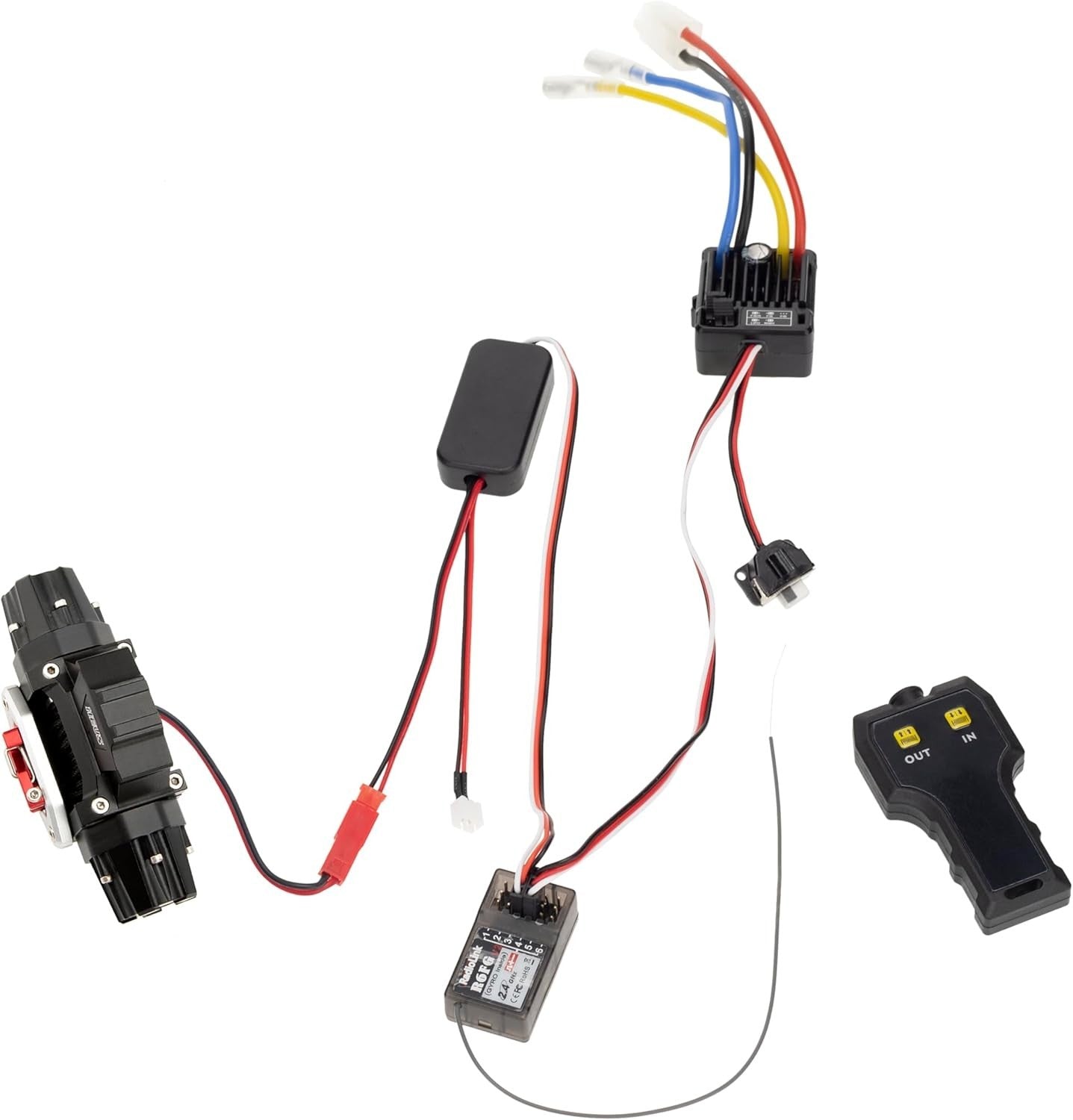 Durable Dual Motor RC Winch for 1/10 Crawlers - Perfect for Outdoor Adventures