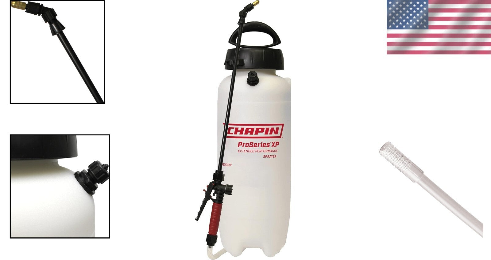 Chapin ProSeries 3-Gallon Manual Sprayer with Adjustable Nozzles for Garden Care