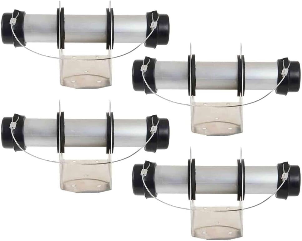 4 Pack Aluminum Trailer Document Holder - Secure Registration & Insurance Box