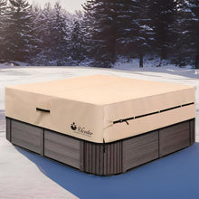 Load image into Gallery viewer, UV Resistant Waterproof Hot Tub Cover - Fits 76'' x 76'' Spas with Drawstring