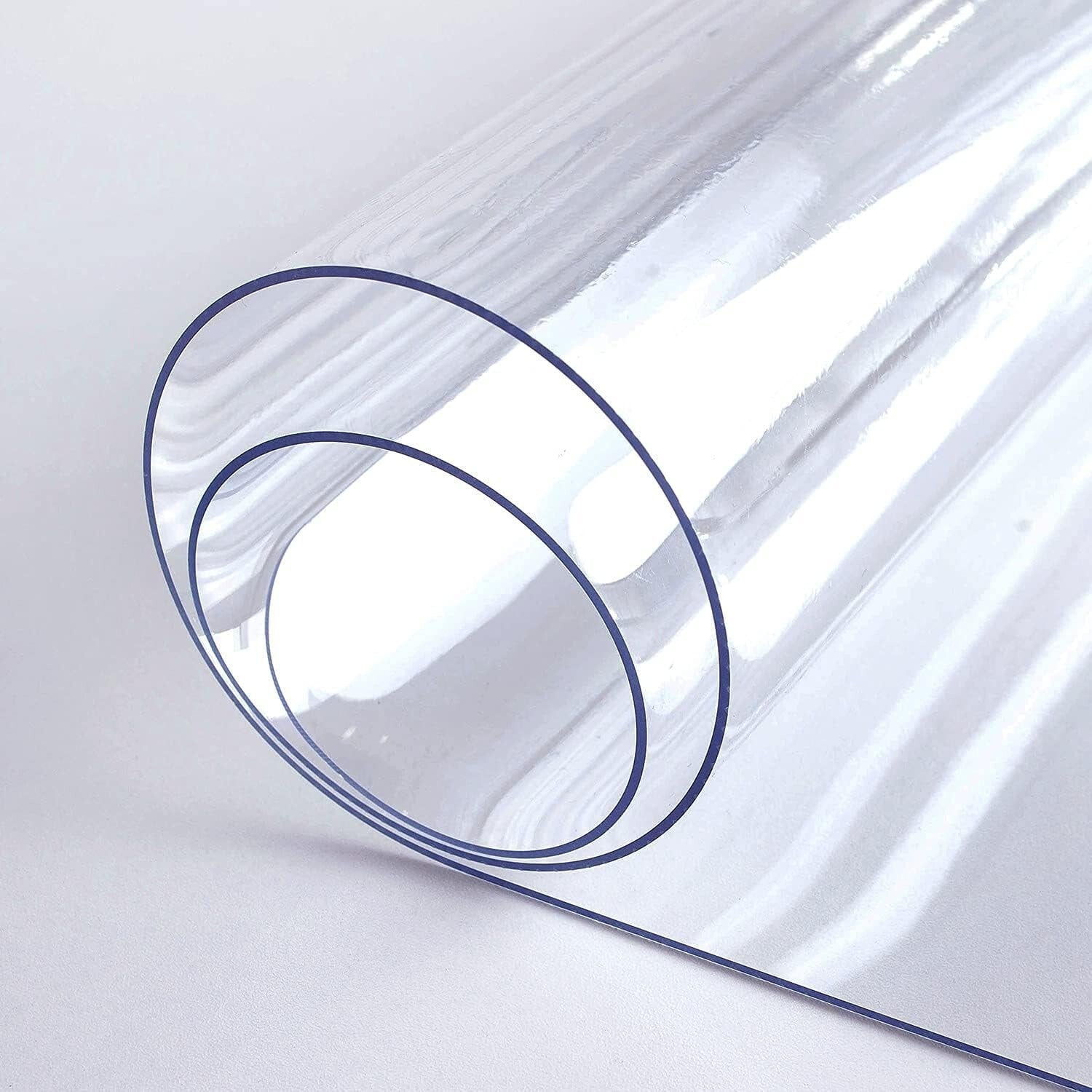 Transparent 42" x 70" Clear Table Cover - Waterproof, Heat-Resistant Vinyl