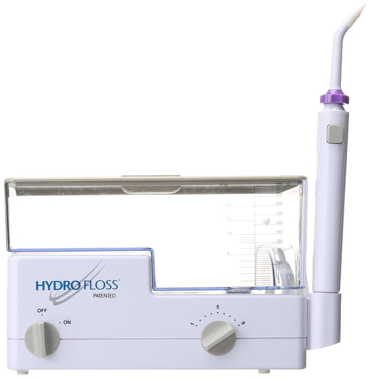 Hydro Floss Corded Portable Oral Irrigator with Adjustable Pressure Settings