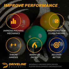 Load image into Gallery viewer, Weighted Pitching Balls with Carrying Case: 16-Week Performance Program Included