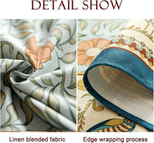 Load image into Gallery viewer, Elegant French Country Rustic Tablecloth - 67" Round with Pleated Corners