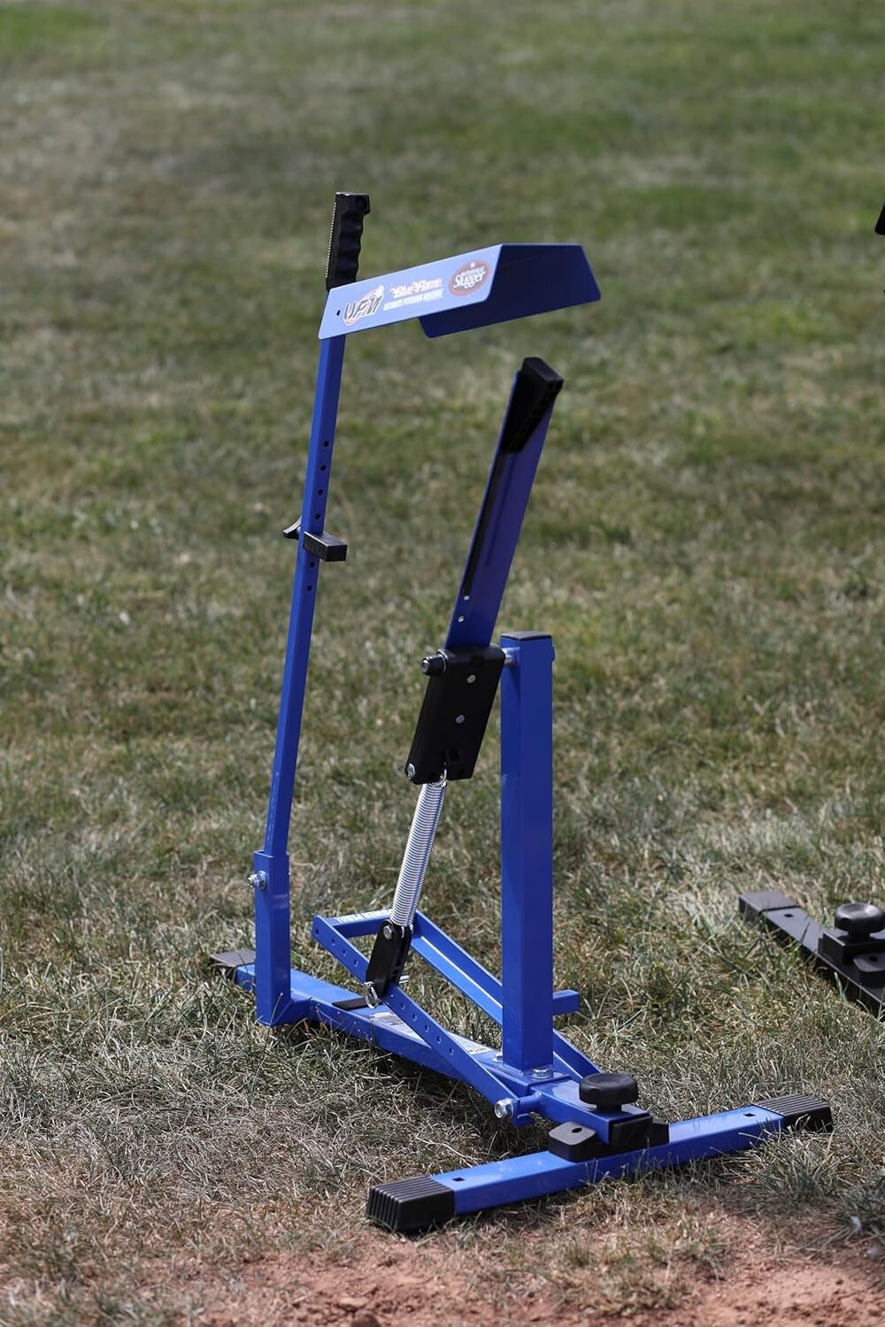Blue Flame Pitching Machine - Adjustable Speed for Baseball and Softball Drills