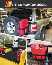 Load image into Gallery viewer, Rust-Resistant Steel Jerry Can Mounts - 5 Gallon Holder with Lockable Strap