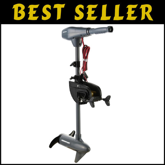 Premium Saltwater-Ready Electric Trolling Motor 55lb with 24'' Adjustable Shaft