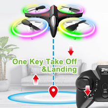Load image into Gallery viewer, Lightweight 4.9-Inch Children’s Drone - Crash-Proof LED &amp; 15 Min Flight Time