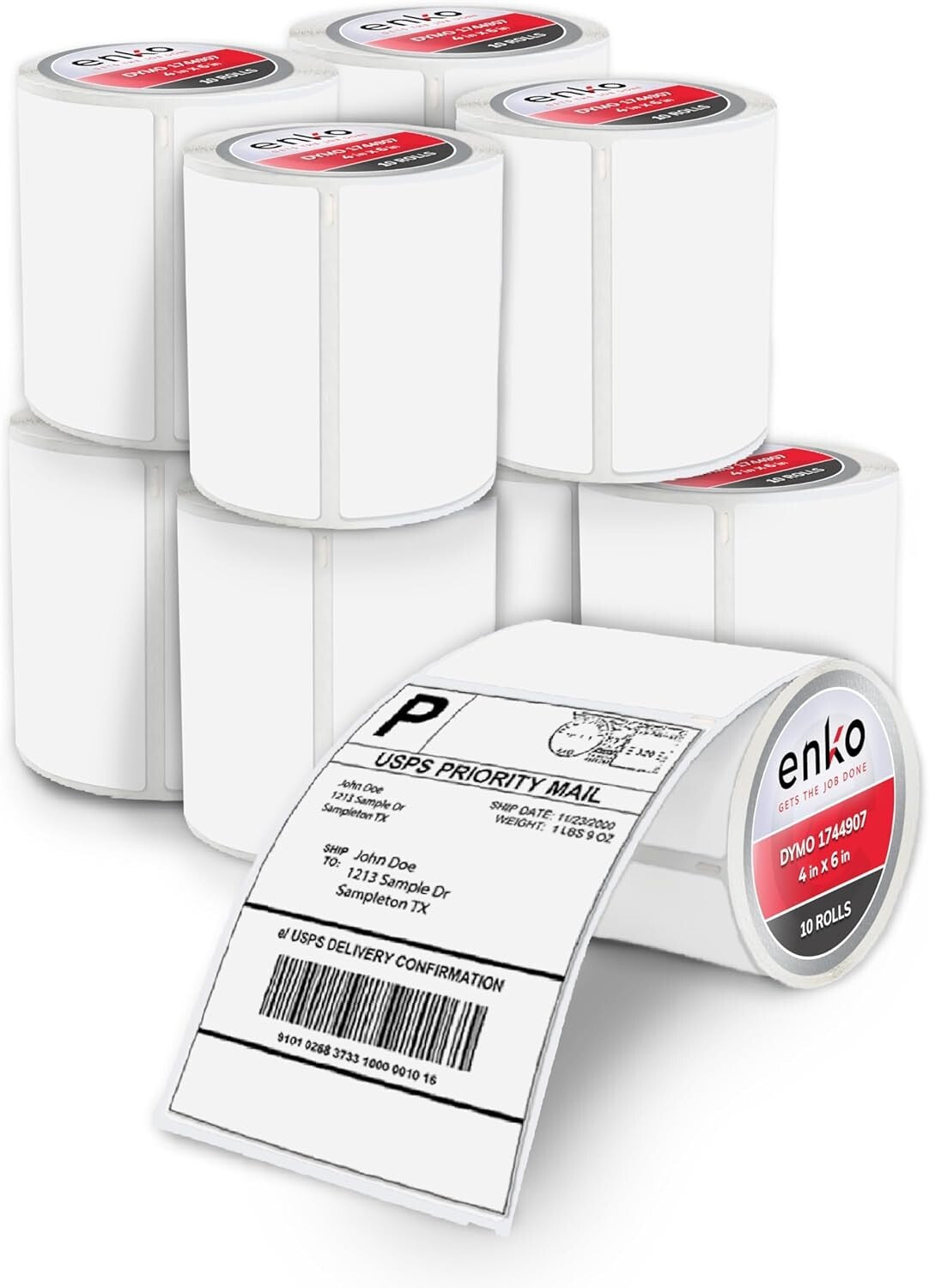 Eco-Friendly 4x6 Blank Shipping Labels - Compatible with Dymo & Zebra Printers