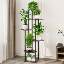 Load image into Gallery viewer, Modern 6-Tier Flower Shelf - Corner Metal Plant Stand for Various Sizes