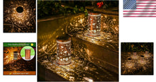Load image into Gallery viewer, Unique Bee Solar Lanterns 2 Pack - Bronze Decorative Lights for Your Yard