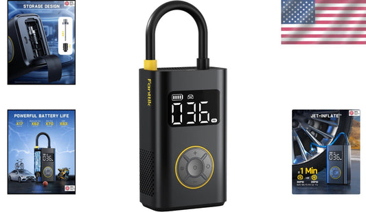 Fanttik X9 Pro Electric Bike Pump - 150 PSI Auto Shut-off, Lightweight Design