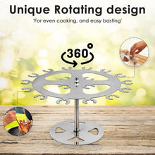 Load image into Gallery viewer, Durable 304 Stainless Steel Chicken Rack - Holds 18 Drumsticks, Wings &amp; More