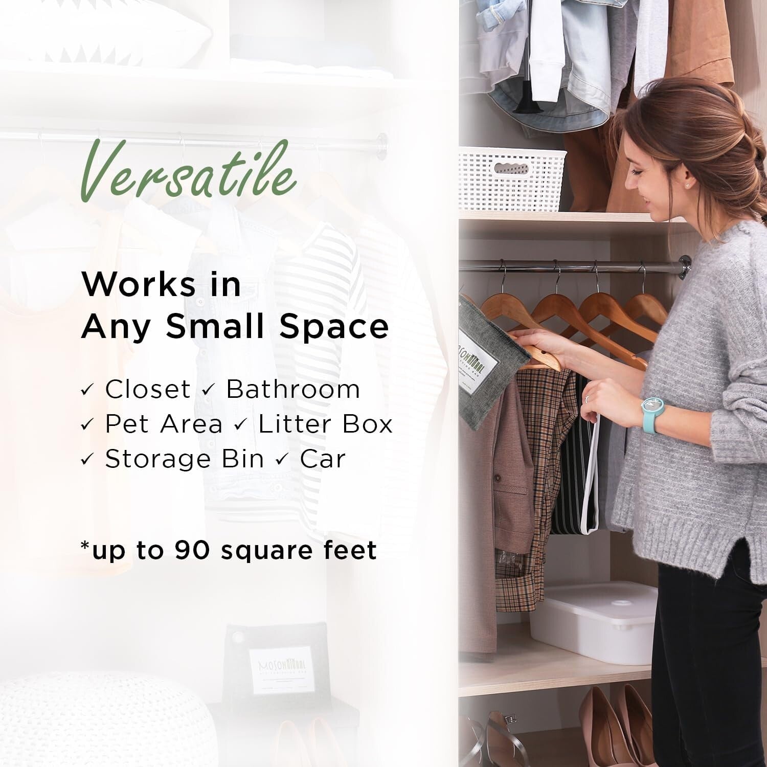 Versatile Bamboo Charcoal Air Purifying Bags for Home & Laundry Odor Control