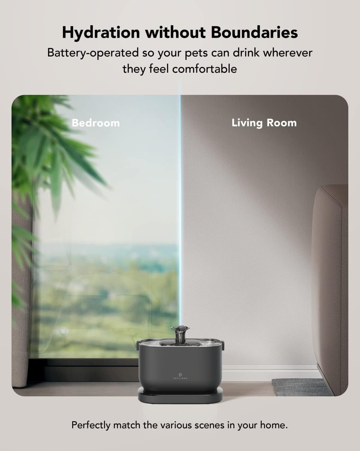 Elegant 2.5L Cat Water Fountain - Wireless, Easy Clean, Premium Stainless Steel