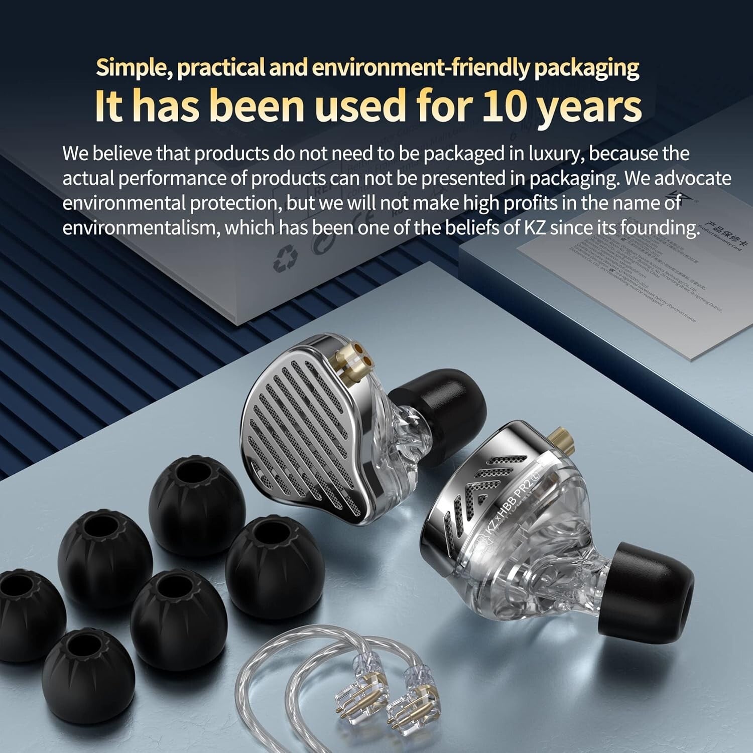 Ergonomic X HBB PR2 Wired Headphones: 13.2mm Planar Driver & Detachable Cable