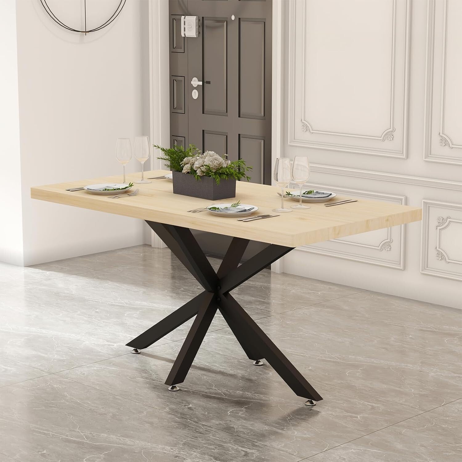 Durable 30 Inch Black Metal Legs with Suction Cups for Dining and Coffee Tables