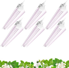 Load image into Gallery viewer, Super Bright 2FT T8 Grow Lights with V-Shaped Reflector for Home Indoor Greenery