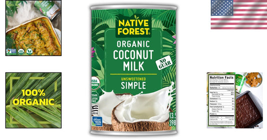 Organic Unsweetened Coconut Milk, Vegan-Friendly & Gluten-Free; 162 Fl Oz