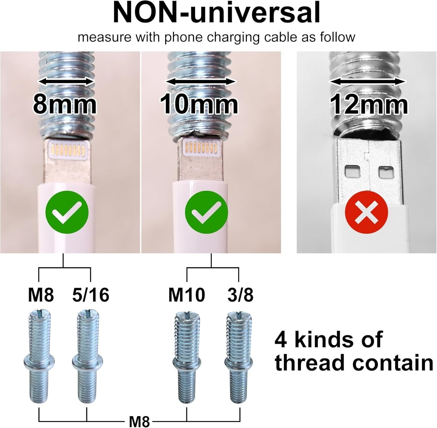 Stainless Steel Bed Legs 12 Inch with Felt Bottom for Hard Floor Protection