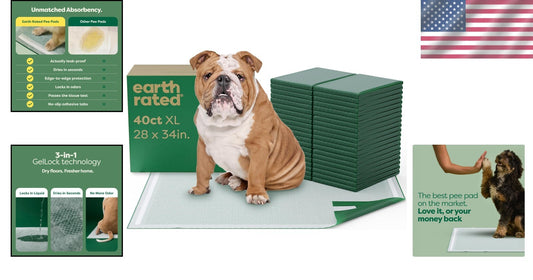 Odor-Blocking 3-in-1 Puppy Training Pads - Leak Proof & Fast Absorbency - 28x34