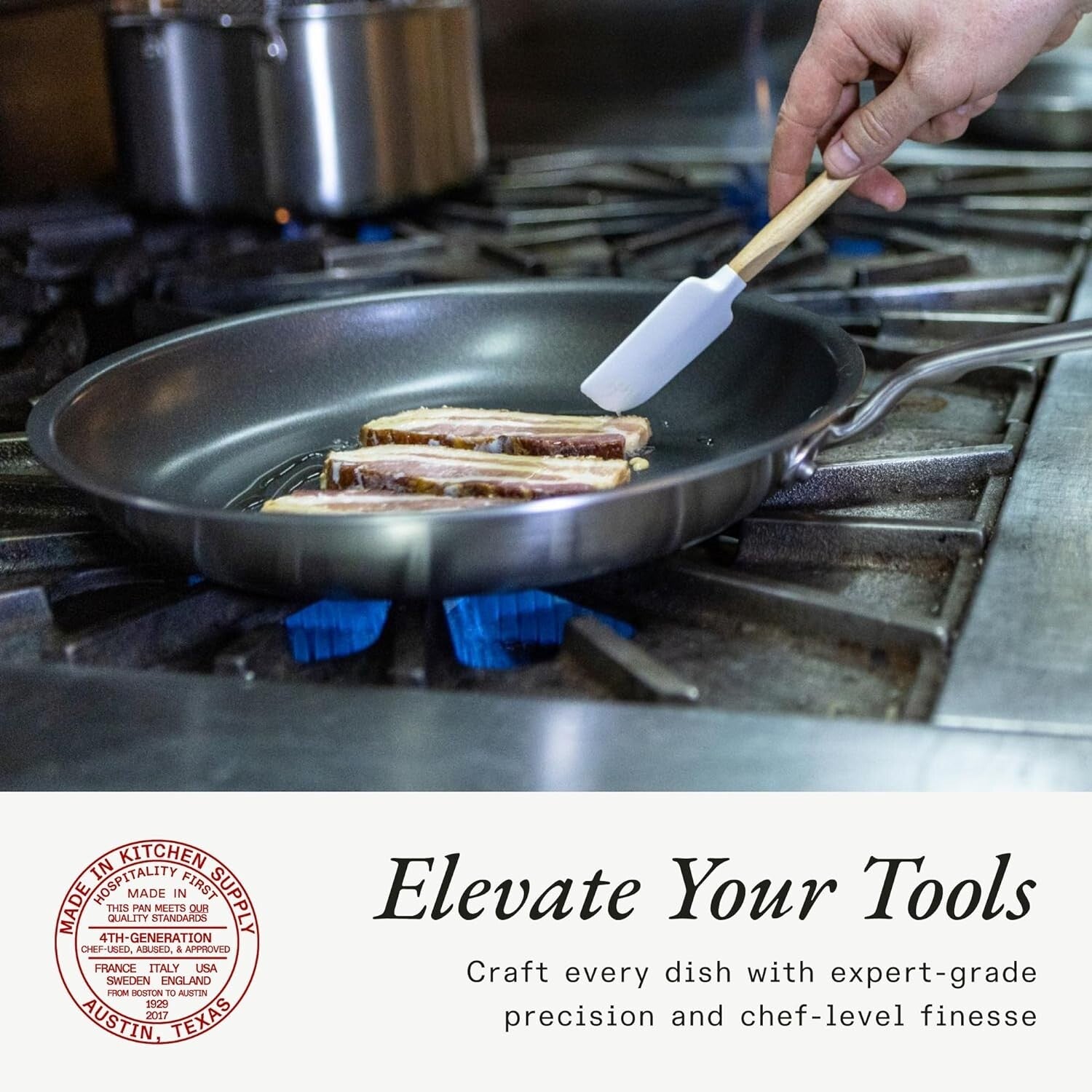 ProCoat 10" Non-Stick Frying Pan - 5-Ply Stainless Steel - Induction Compatible