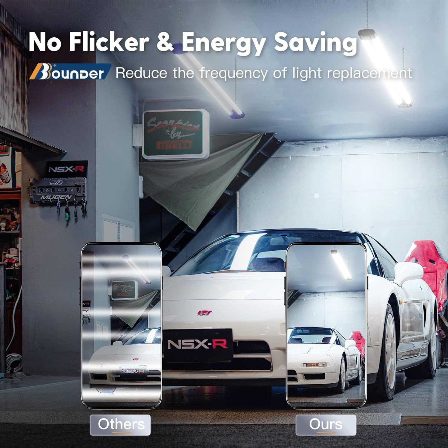 10-Linkable 4400 Lumen LED Shop Lights - Durable 4FT Fixtures for Home & Garage