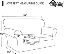 Load image into Gallery viewer, Stretch Pet-Friendly Sofa Cover: 3-Piece Set for Durable Protection - Dark Gray