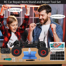 Load image into Gallery viewer, Durable Aluminum Work Stand and 1100 RC Screws for Easy Repairs &amp; Customization
