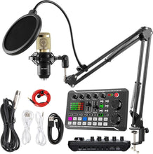 Load image into Gallery viewer, BM-800 Podcast Microphone &amp; Mixer Bundle - Perfect for Streamers &amp; Creators
