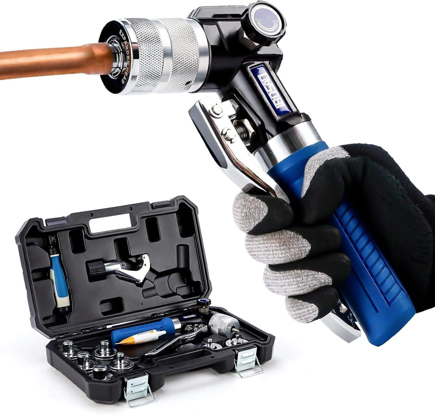 Aluminum Alloy Hydraulic Swaging Tool for Copper Tubes - Lightweight and Durable