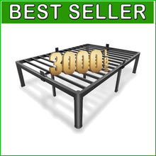 Load image into Gallery viewer, Noise-Free Heavy Duty Steel Bed Frame with Anti-Slip Design for Full Mattresses