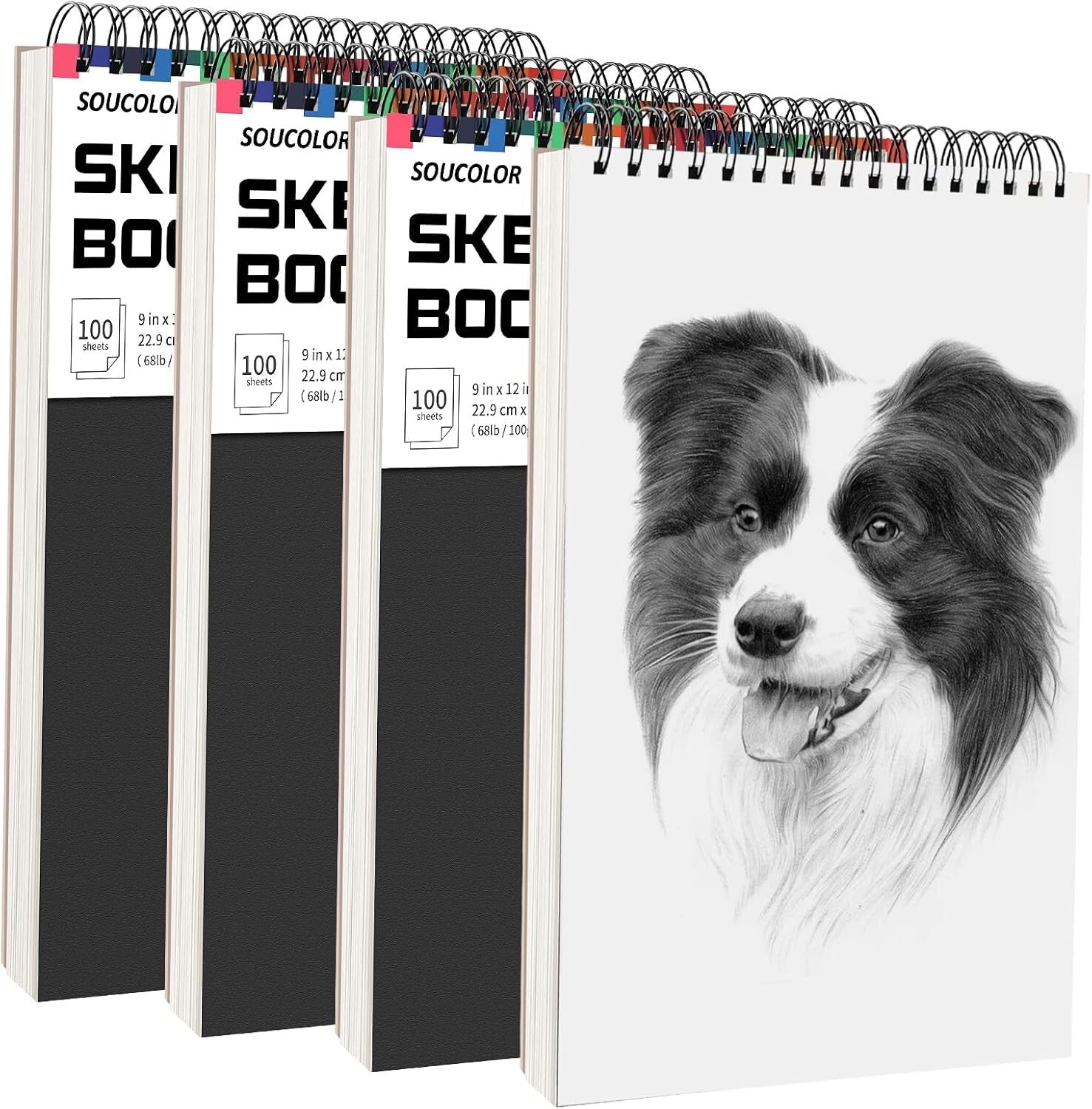 Versatile 9x12 Sketch Pads - Premium Acid-Free Drawing Books for All Artists