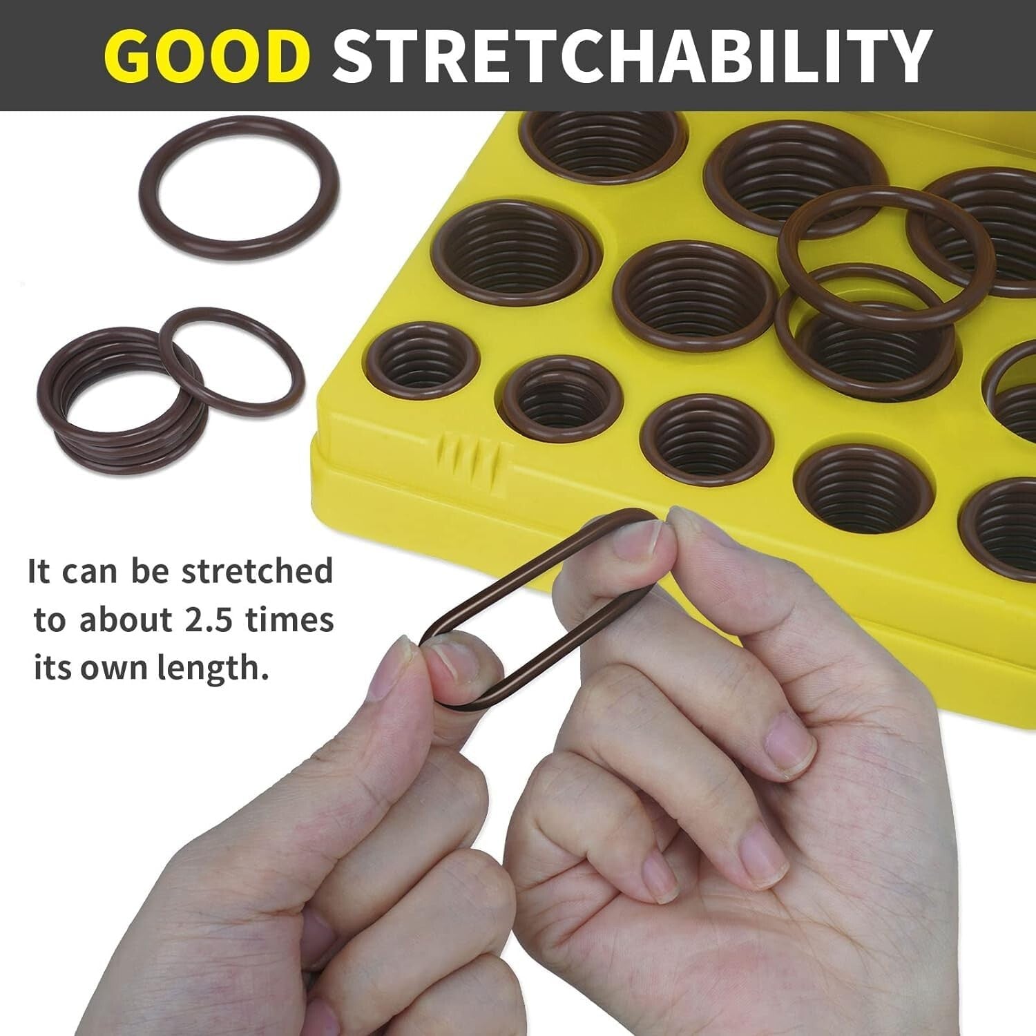 Essential 386 PCS Fluorocarbon O Ring Kit – 30 Sizes with Precision Tools