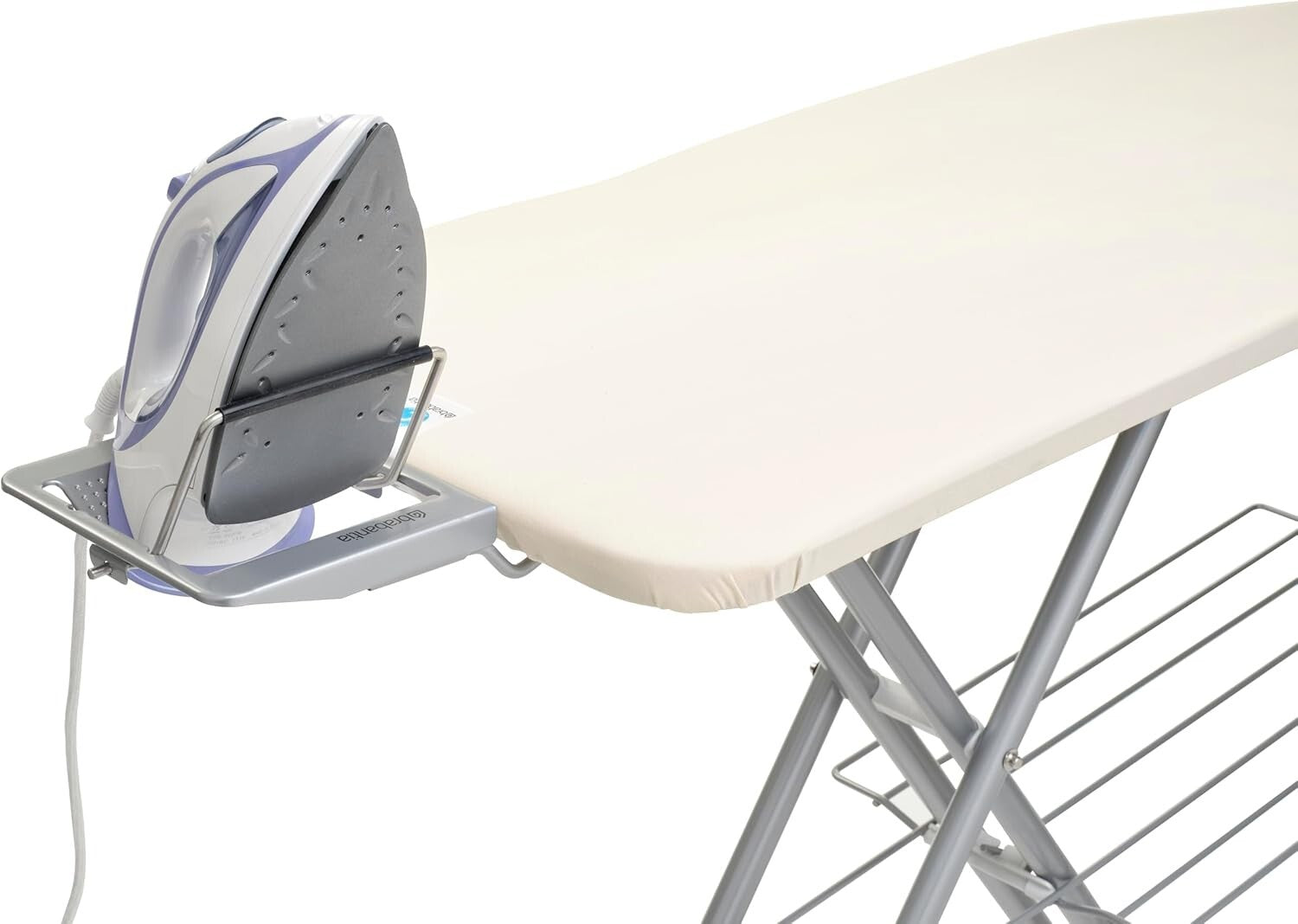 Efficient Ironing Board with 7 Height Options & Child Safety Locks - Ecru