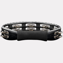 Load image into Gallery viewer, Traditional Handheld Tambourine - Ergonomic Black Frame, Built for All Musicians