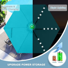 Load image into Gallery viewer, Versatile 7.5FT Solar LED Umbrella - Durable, Stylish Shade for Outdoor Living