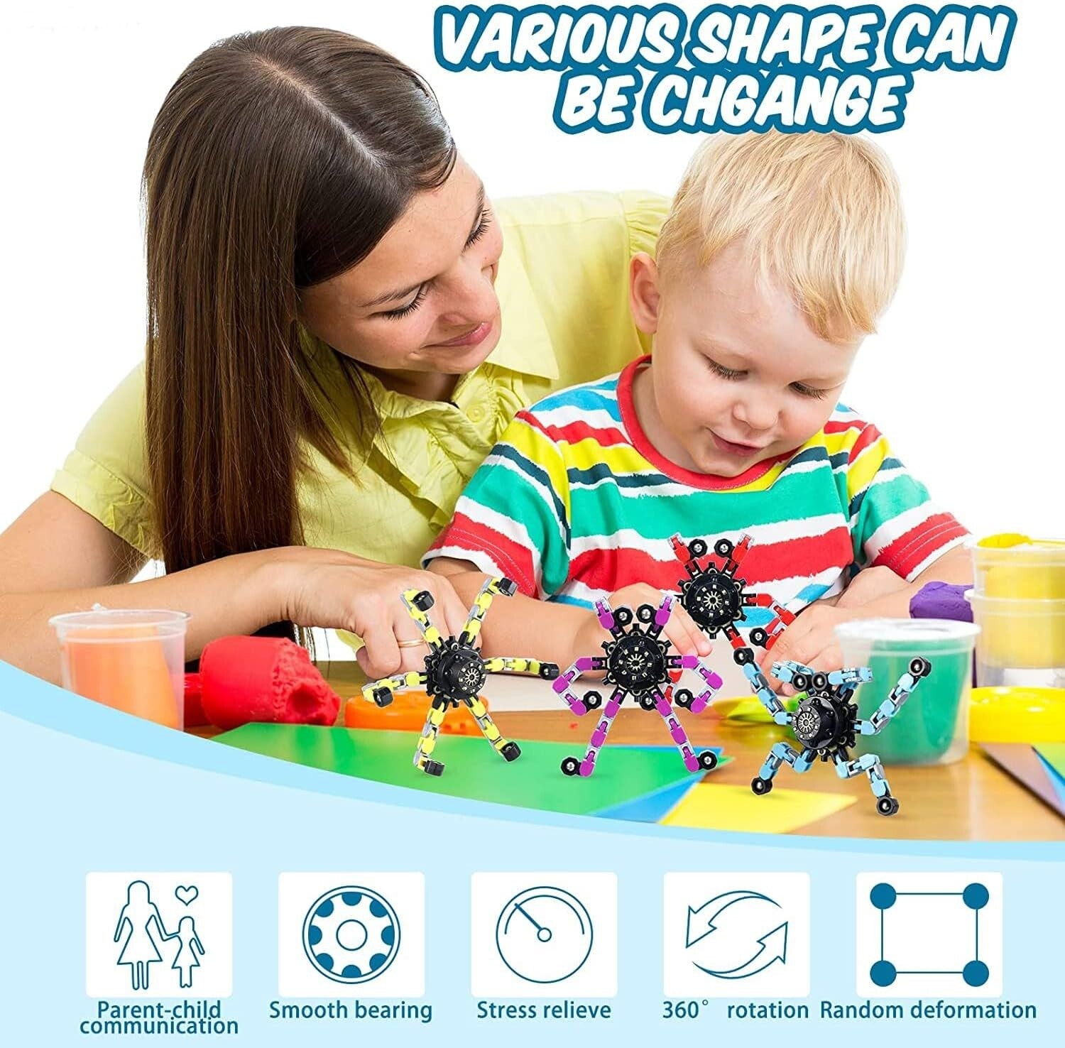 Creative Mechanical Fidget Spinner Pack - 100 Fun & Portable Stress Relievers